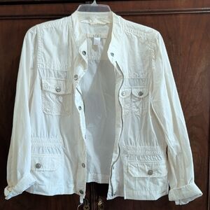 LOFT Women's Cream Utility Jacket